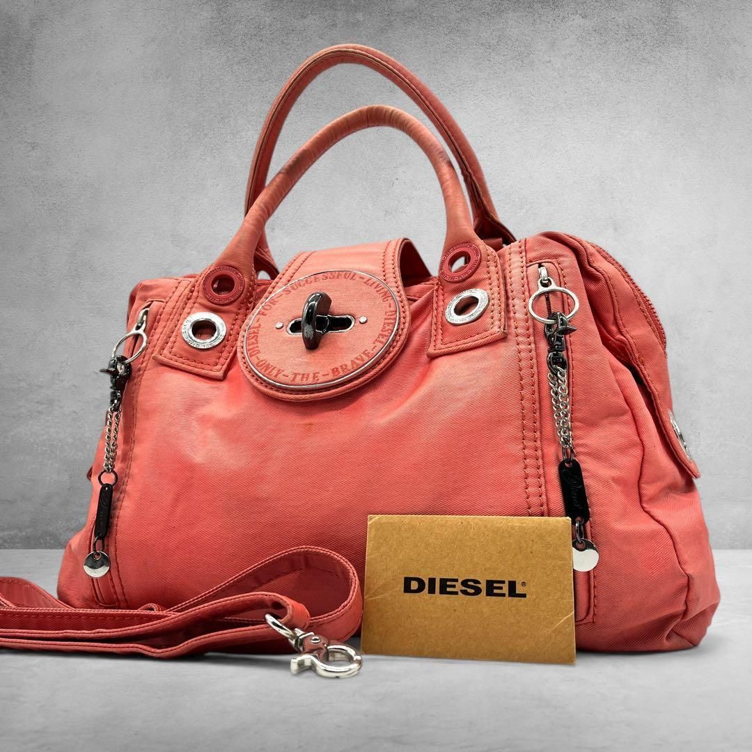 DIESEL 2way Bag Turnlock Y2K Archive Pink 00s - メルカリ
