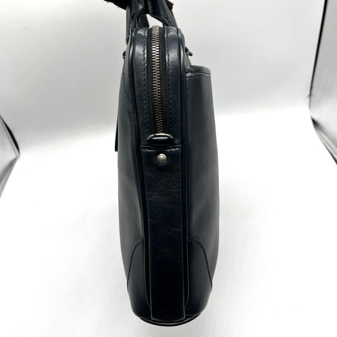 FUJITAKA 本革 ビジネスバッグ 2way 紺 日本製 A4 2558 - メルカリ