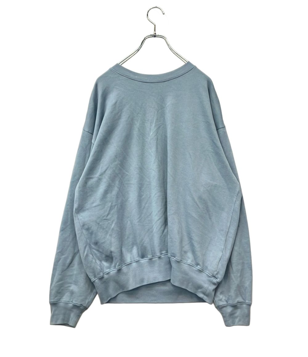オーラリー スウェット 長袖 25SS BLUE GRAY ピマコットン SUPER HIGH 