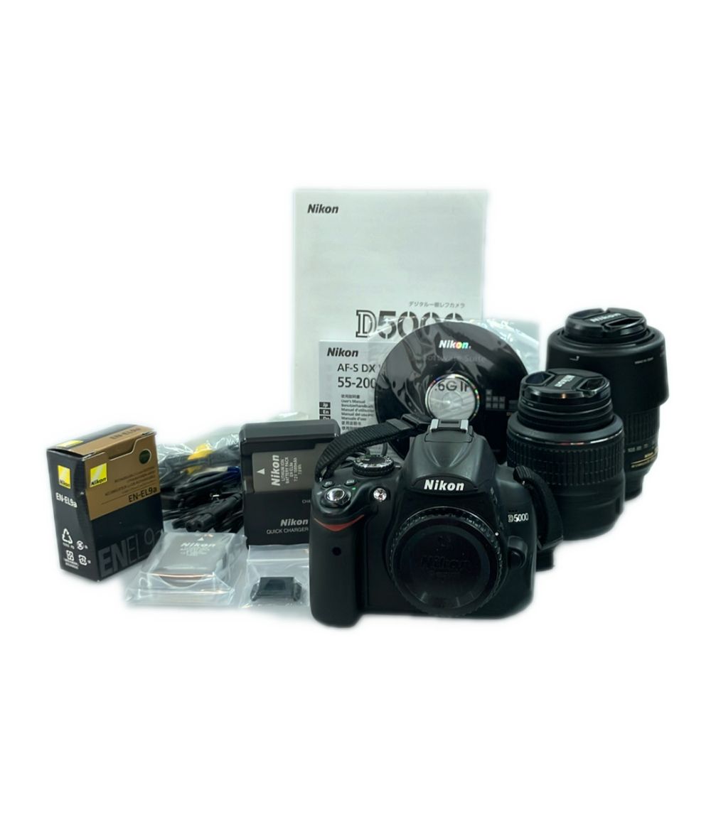 訳あり ニコン デジタル一眼レフカメラ D5000 ダブルズームキット 
