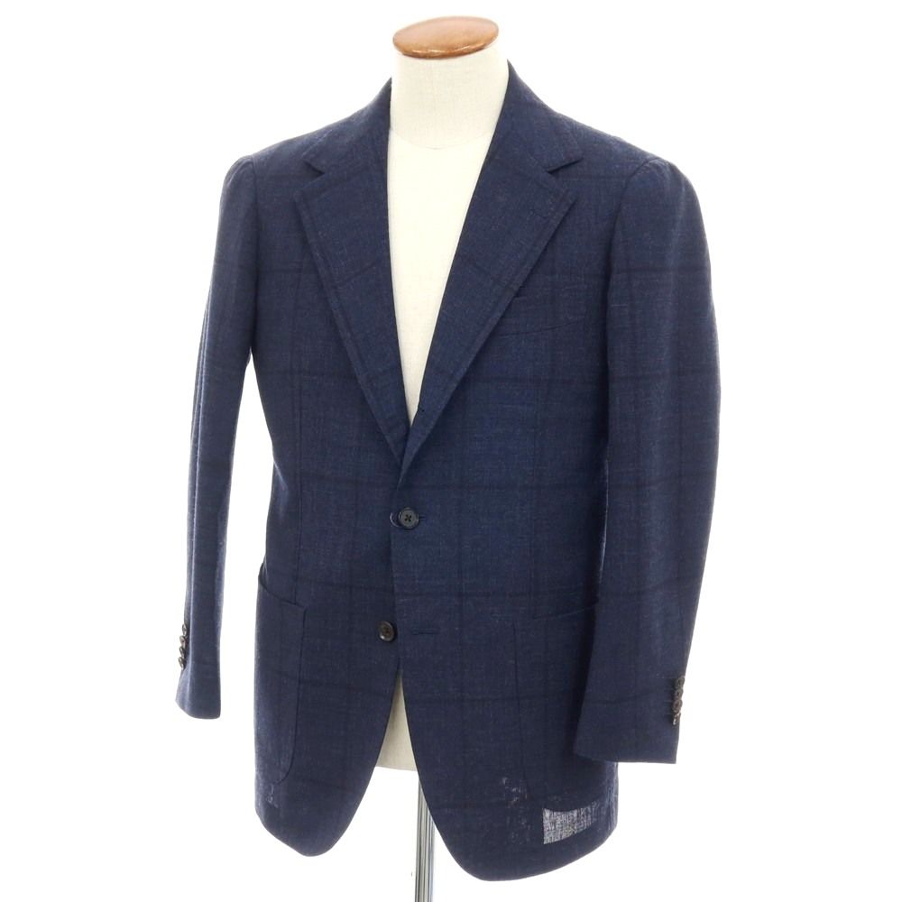 中古】リングヂャケット RING JACKET MEISTER ウール チェック 3B 