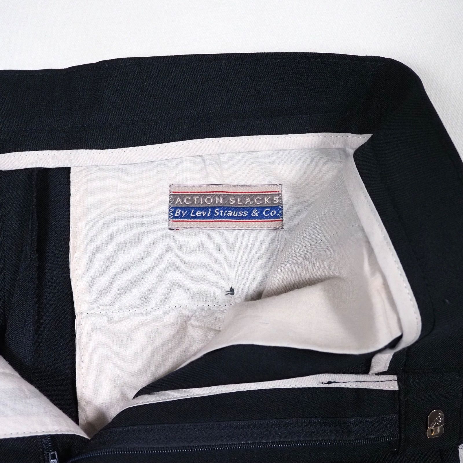 99's Levi's ACTION SLACKS W34×L30 Navy リーバイス アクション