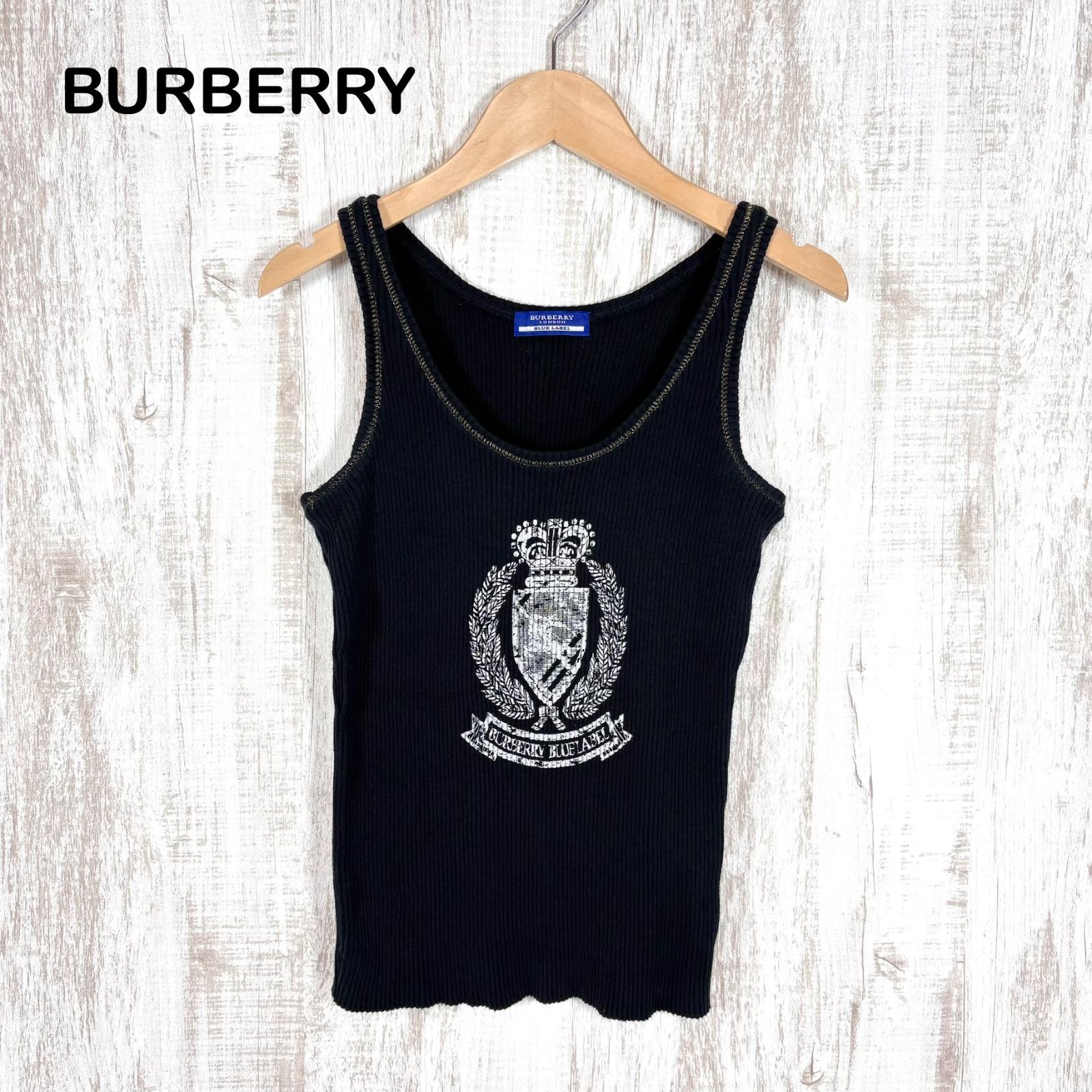 00s BURBERRY BLUE LABEL バーバリーブルーレーベル エンブレムロゴ