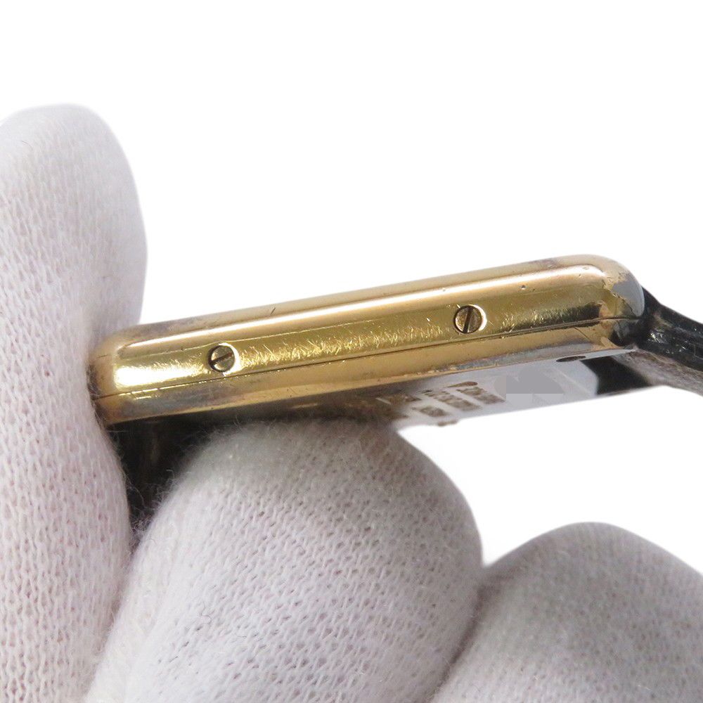 カルティエ マストタンク ヴェルメイユ SM SV925 5057001 クォーツ ヴィンテージ Cartier 腕時計 黒文字盤 Cartier - カルティエ マストタンク ヴェルメイユ SM SV925 5057001