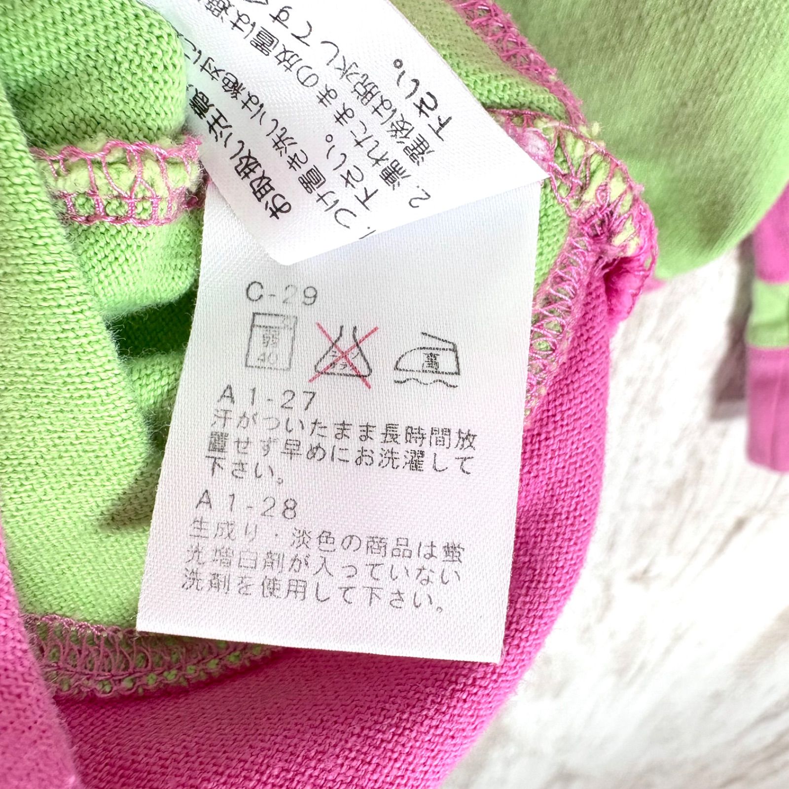 00s RALPH LAUREN ラルフローレン ポニーロゴ刺繍 ボーダー 7分袖 