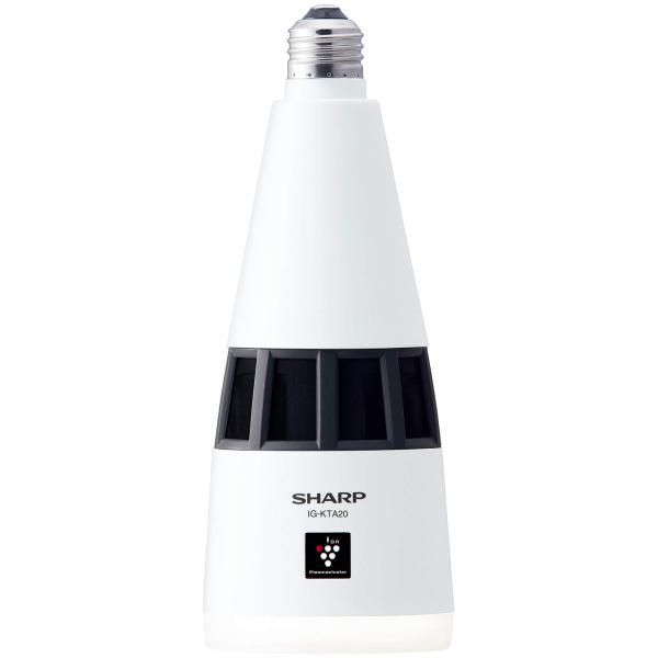 【中古】シャープ プラズマクラスター イオン発生機 トイレ用 天井 LED 照明 E26口金 ホワイト IG-KTA20-W