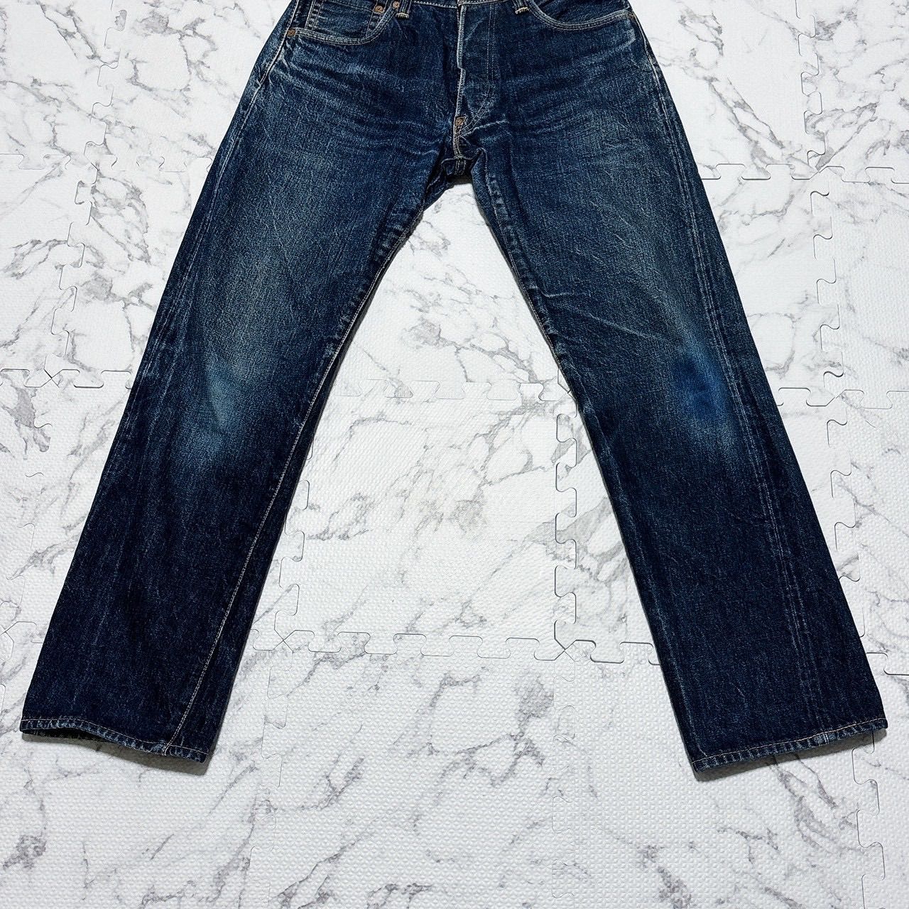 EVISU エヴィス No.2 LOT 2000 EVISU 黒カモメペイント セルビッチ