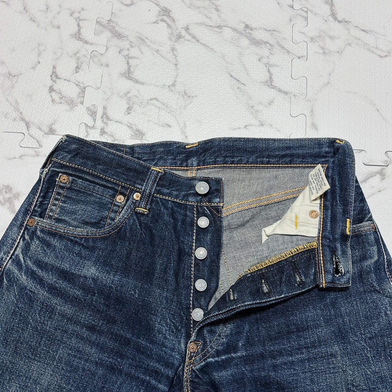 EVISU エヴィス No.2 LOT 2000 EVISU 黒カモメペイント セルビッチ