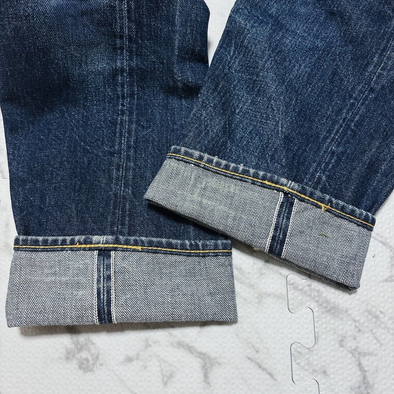 EVISU エヴィス No.2 LOT 2000 EVISU 黒カモメペイント セルビッチ