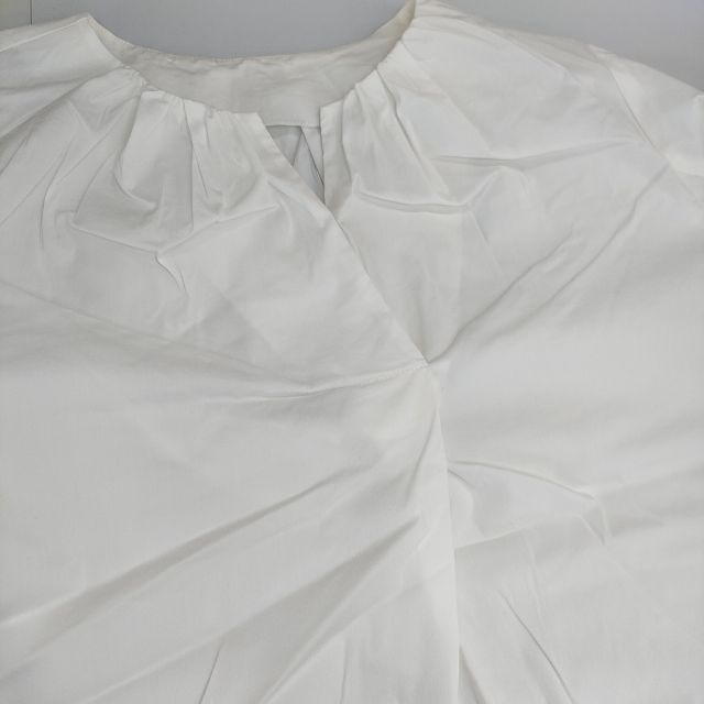 Mackintosh コットンナイロンストレッチパフスリーブ ブラウス シャツ ホワイト レディース マッキントッシュ【中古】6-0330M∞ MACKINTOSH LONDON（マッキントッシュ ロンドン） ブラウス シャツ
