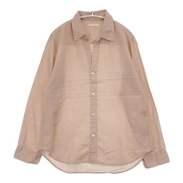 Plage ラミーコットン 製品染め ブラウス Ramie Cotton 長袖シャツ 24SS ピンク レディース プラージュ【中古】6-0330M∞ Plage ラミーコットン 製品染め ブラウス Ramie Cotton 長袖シャツ