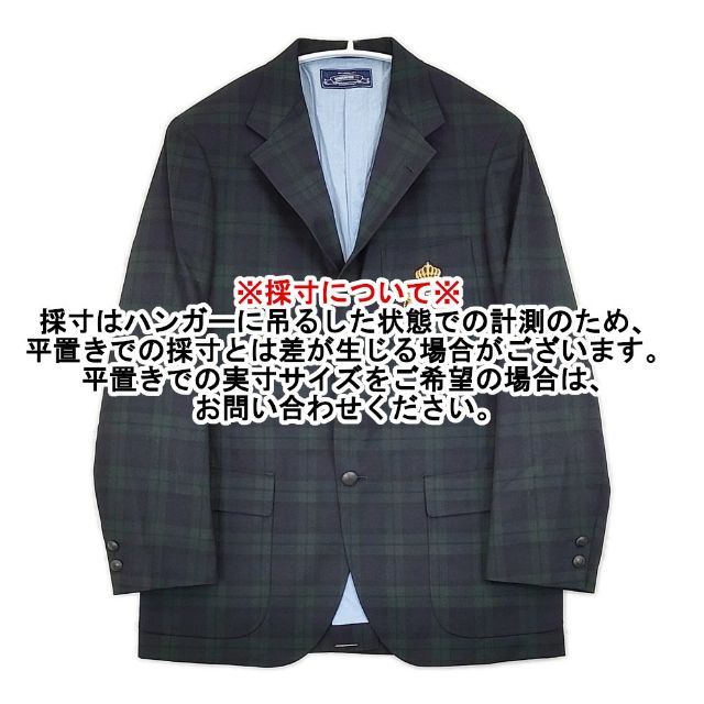 GOODENOUGH IVY エンブレム付き ブラックウォッチ チェック テーラード 