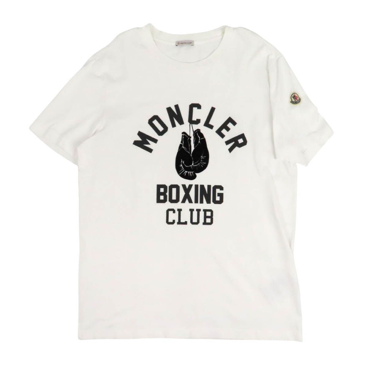 MONCLER レトロボックス ロゴプリント Tシャツ MENS ホワイト XXL モンクレール 中古 苫小牧西店 MONCLER レトロボックス ロゴプリント Tシャツ MENS ホワイト XXL
