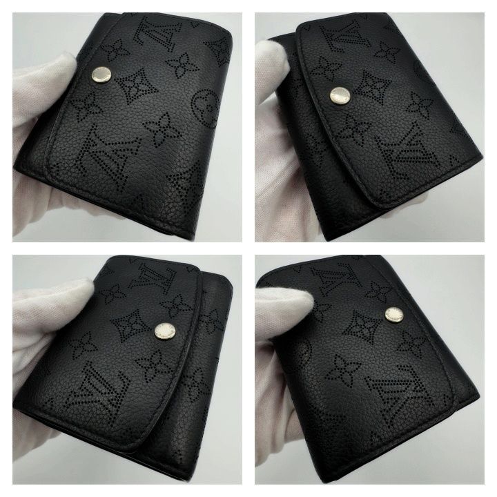 ICチップ搭載　ヴィトン財布　モノグラムマヒナ　ポルトフォイユイリスコンパクト LOUIS VUITTON - ICチップ搭載 ヴィトン財布 モノグラムマヒナ
