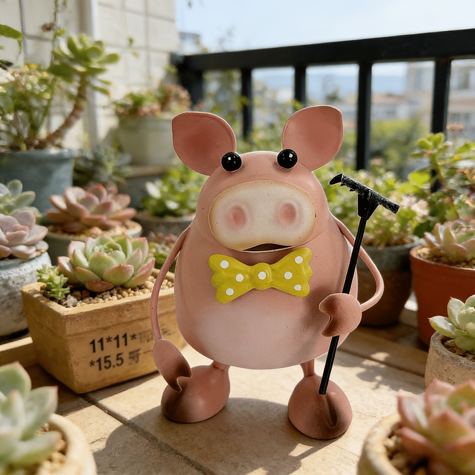 豚 オブジェ かわいい ブタさんのオブジェ 引っ掛けられる インテリア