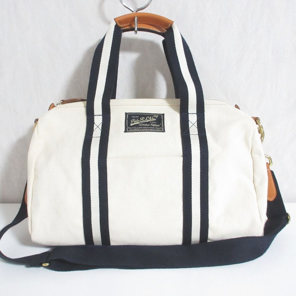 美品 ポロラルフローレン リミテッドエディション キャンバス 2WAY 