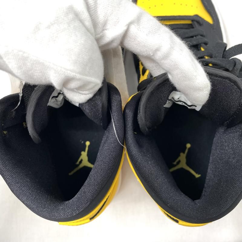 【中古】NIKE AIR JORDAN 1 MID New Love (2017) サイズ26cm 554724-707 スニーカー イエロー ブラック ナイキ エアジョーダン1[17][240017765281] 中古】NIKE AIR JORDAN 1 MID New Love (2017) サイズ26cm 554724-707