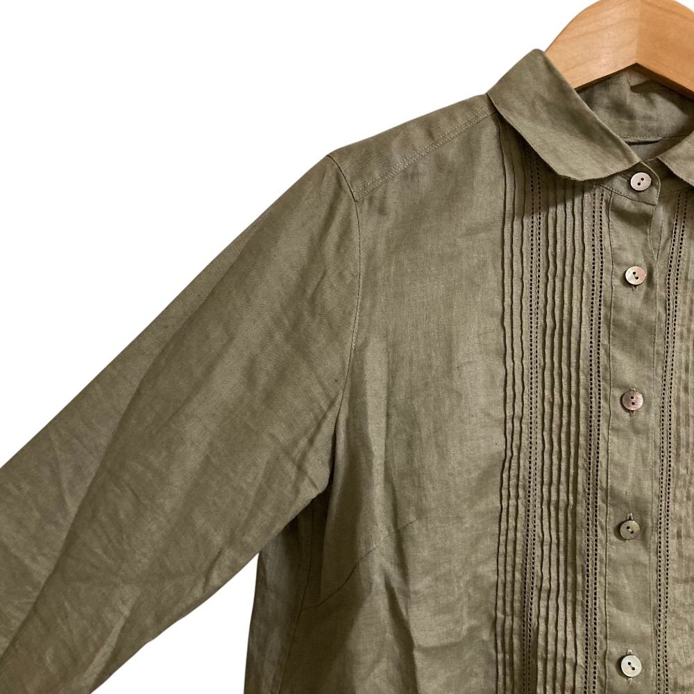 美品 MACKINTOSH マッキントッシュ ピンタック リネン シャツ サイズ38