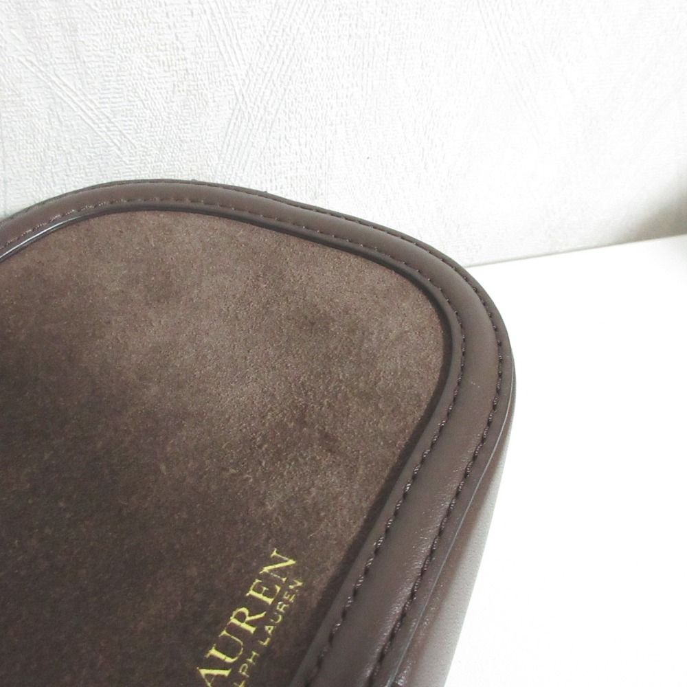 新品同様 LAUREN RALPH LAUREN ローレンラルフローレン ロゴチェーン金具 スエード ショルダーバッグ ブラウン レディース 古着 中古 USED 新品同様 LAUREN RALPH LAUREN ローレンラルフローレン ロゴチェーン