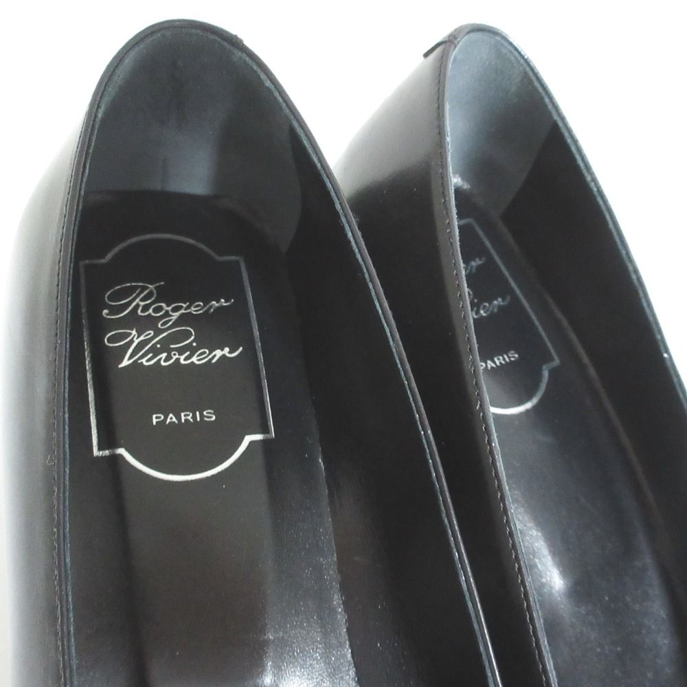 美品 Roger Vivier ロジェヴィヴィエ ベルヴィヴィエ レザー パンプス