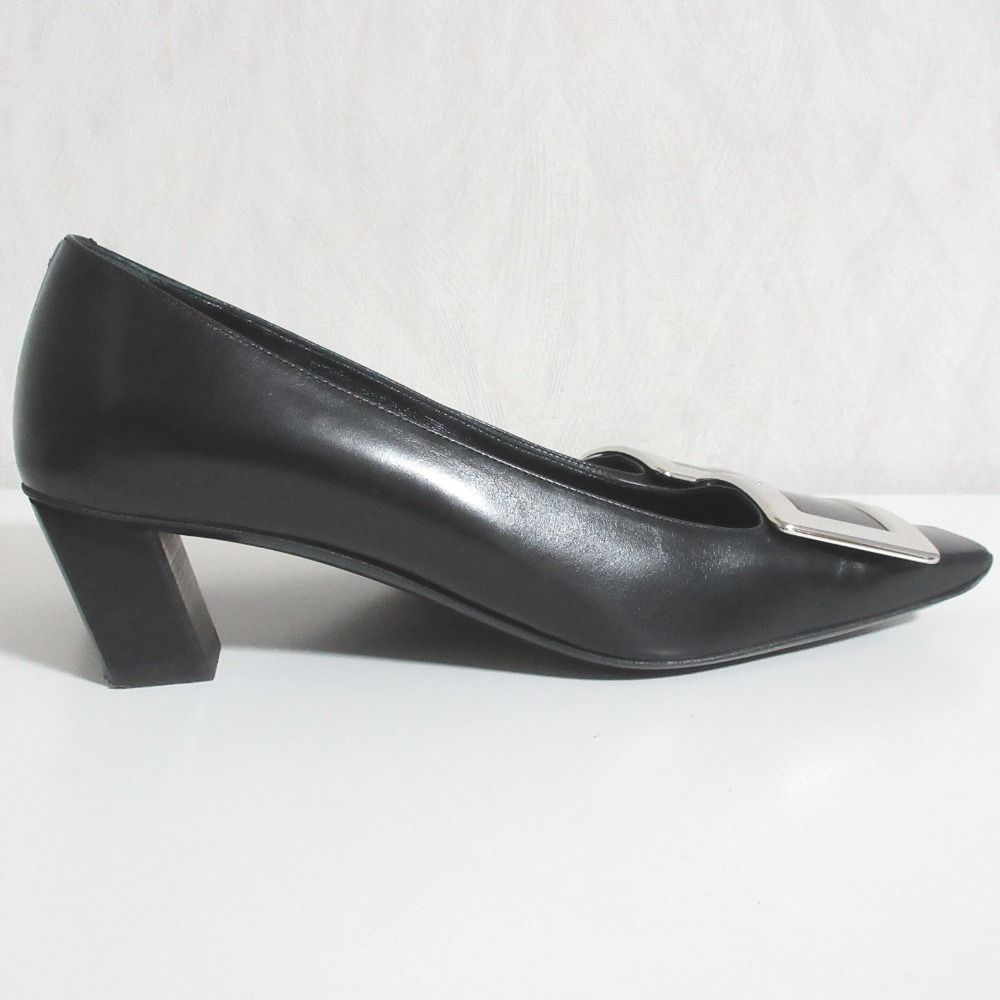 美品 Roger Vivier ロジェヴィヴィエ ベルヴィヴィエ レザー パンプス