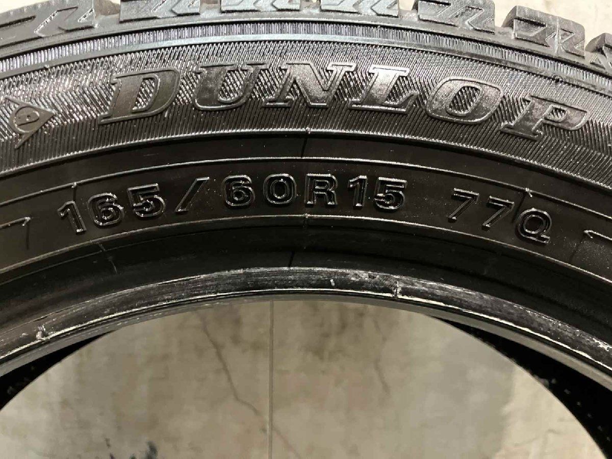 DUNLOP WINTER MAXX WM02 165/60R15 15インチ スタッドレス 1本 21年製 