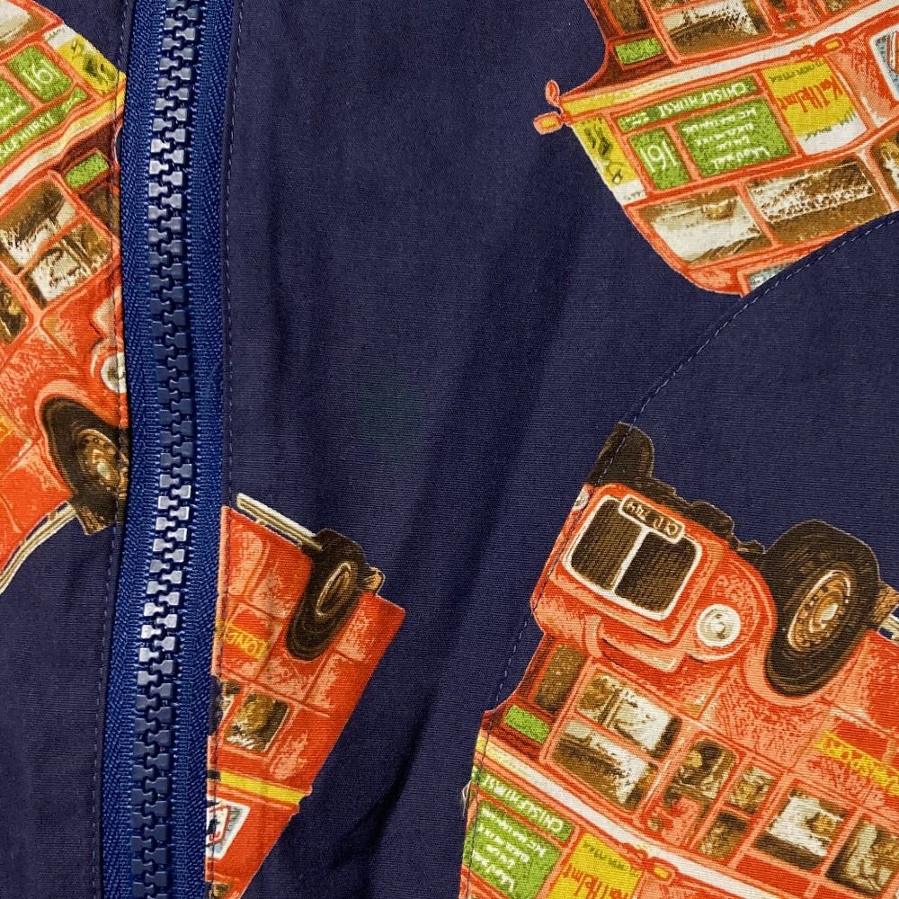 良品 Karl Helmut カールヘルム リバーシブル 車柄 チェック ノースリーブ パーカー ベスト M ネイビー レディース 古着 中古 USED PINK HOUSE - 良品 Karl Helmut カールヘルム リバーシブル 車柄