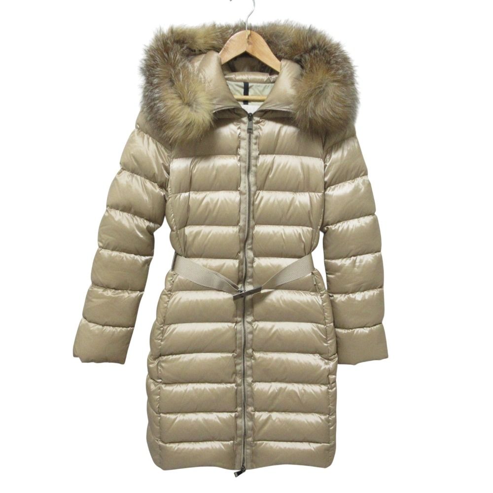 美品 MONCLER モンクレール TINUVIEL ブルーフロストフォックスファー 