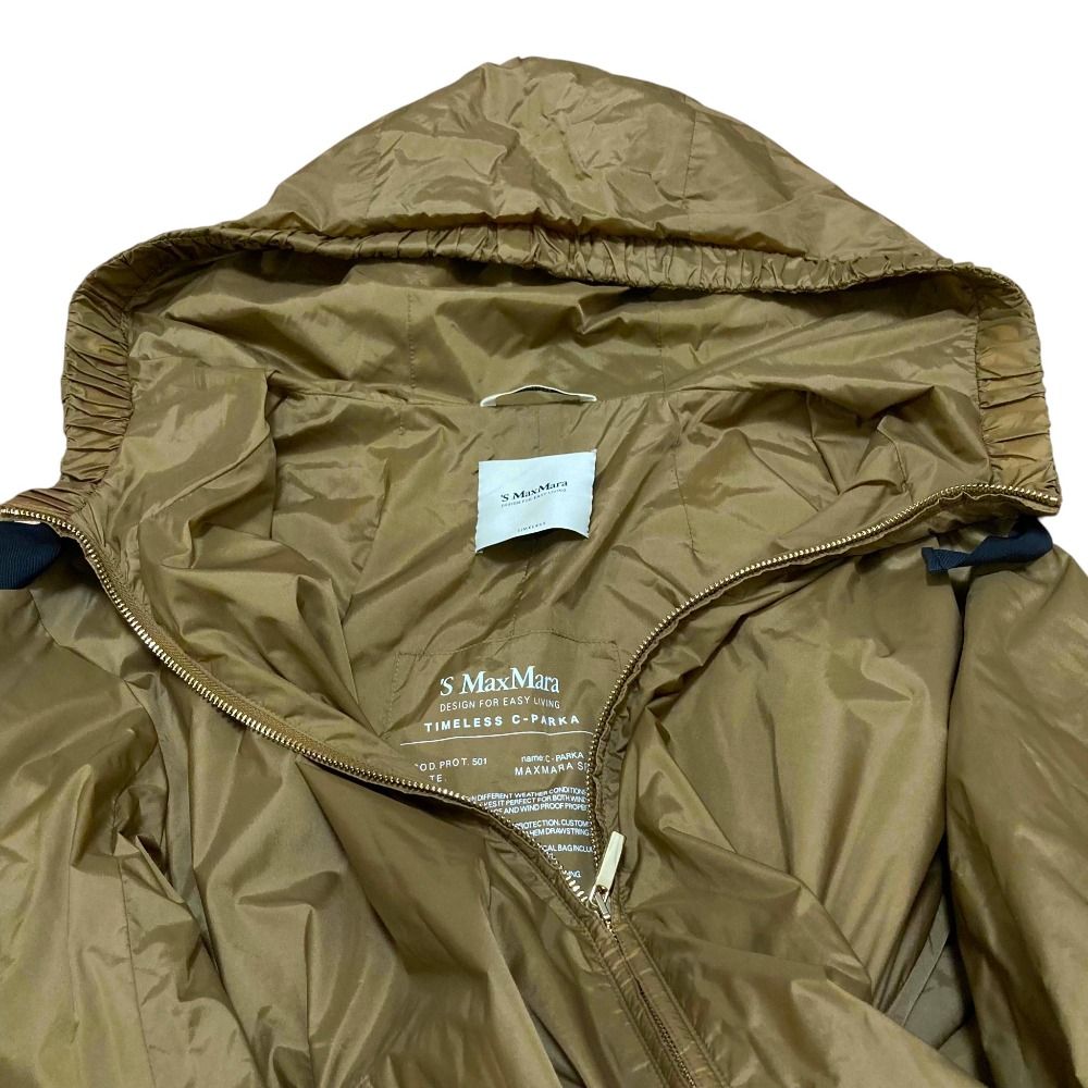 美品 S Max Mara エスマックスマーラ タイムレス C-PARKA ナイロン