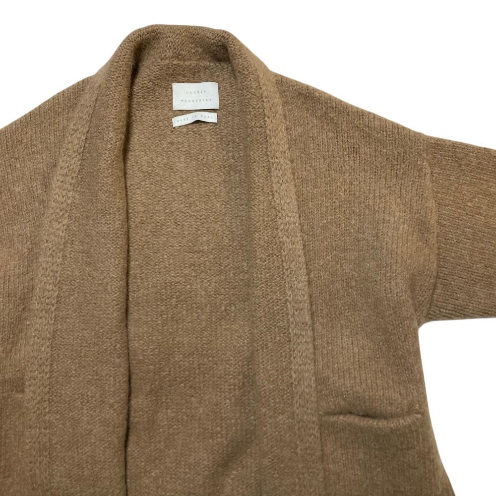 美品 Lauren Manoogian ローレンマヌージアン ROBE KNITコート ロングニットカーディガン サイズ1 ブラウンベージュ レディース 古着 中古 USED 美品 Lauren Manoogian ローレンマヌージアン ROBE KNITコート ロング