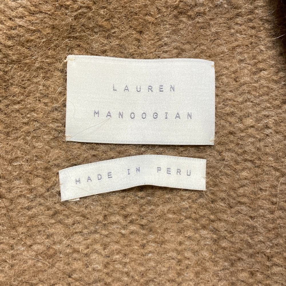 美品 Lauren Manoogian ローレンマヌージアン ROBE KNITコート ロングニットカーディガン サイズ1 ブラウンベージュ レディース 古着 中古 USED 美品 Lauren Manoogian ローレンマヌージアン ROBE KNITコート ロング