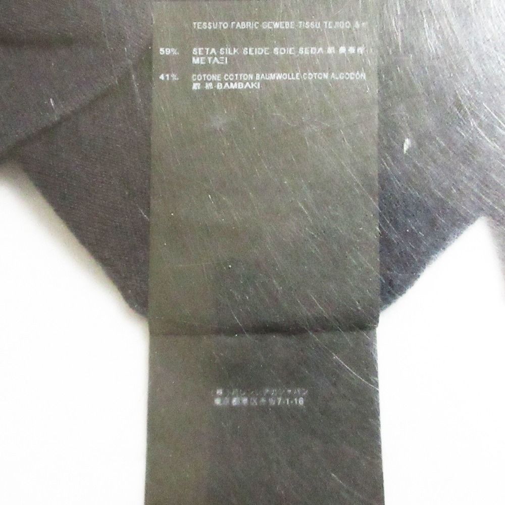 BALENCIAGA バレンシアガ シルクコットン Vネック ニットカーディガン サイズ36 ネイビー レディース 古着 中古 USED BALENCIAGA バレンシアガ シルクコットン Vネック ニットカーディガン