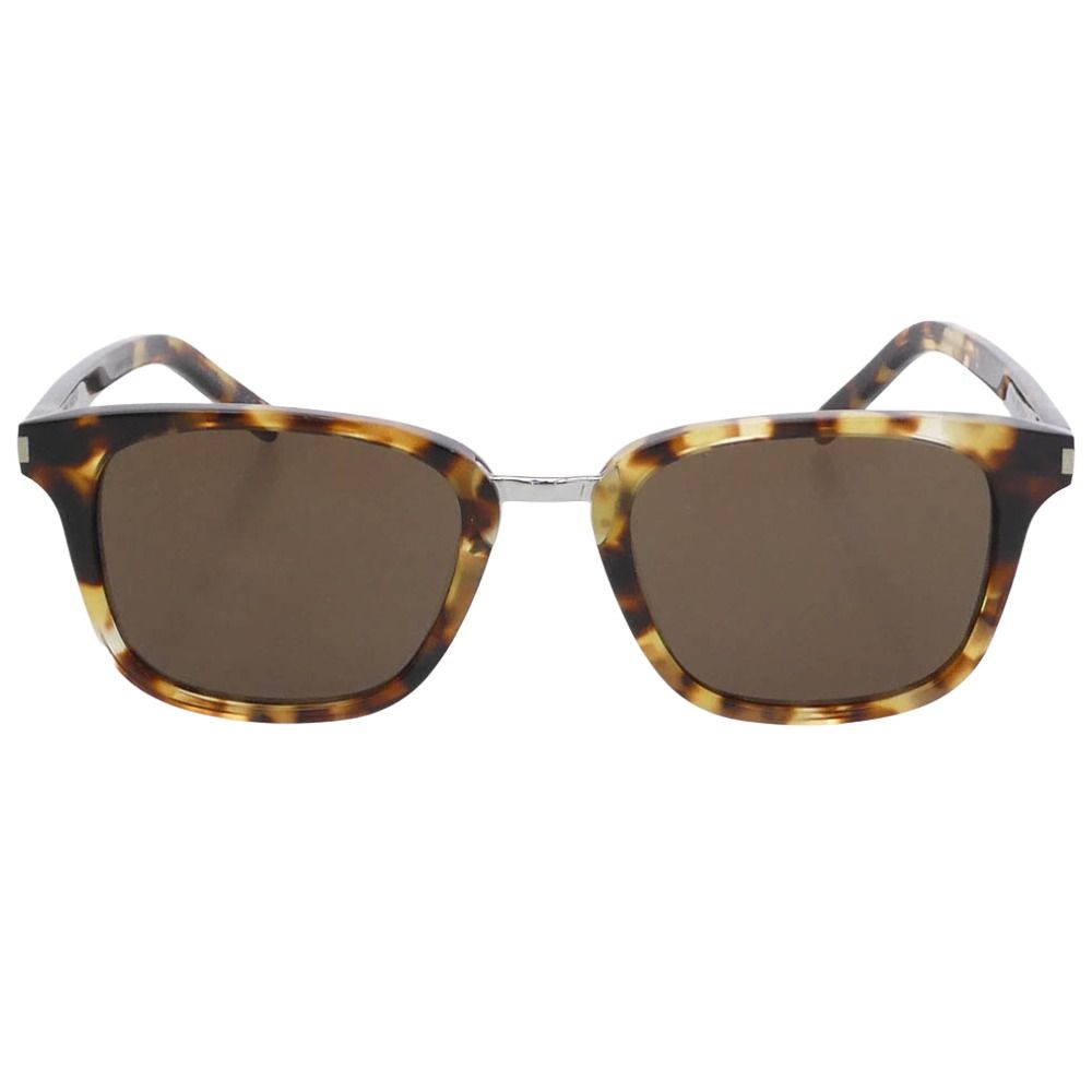 SAINT LAURENT サンローラン SL341 005 マーブル ウェリントン サングラス アイウェア 眼鏡 フレーム：ブラウン系 51□21-145【中古】 SAINT LAURENT サンローラン SL341 005 マーブル ウェリントン