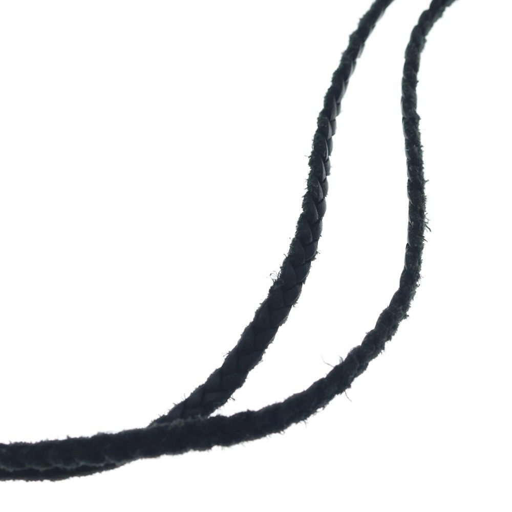 CHROME HEARTS (クロムハーツ) LEATHER BRAID SCROLL ネックレス
