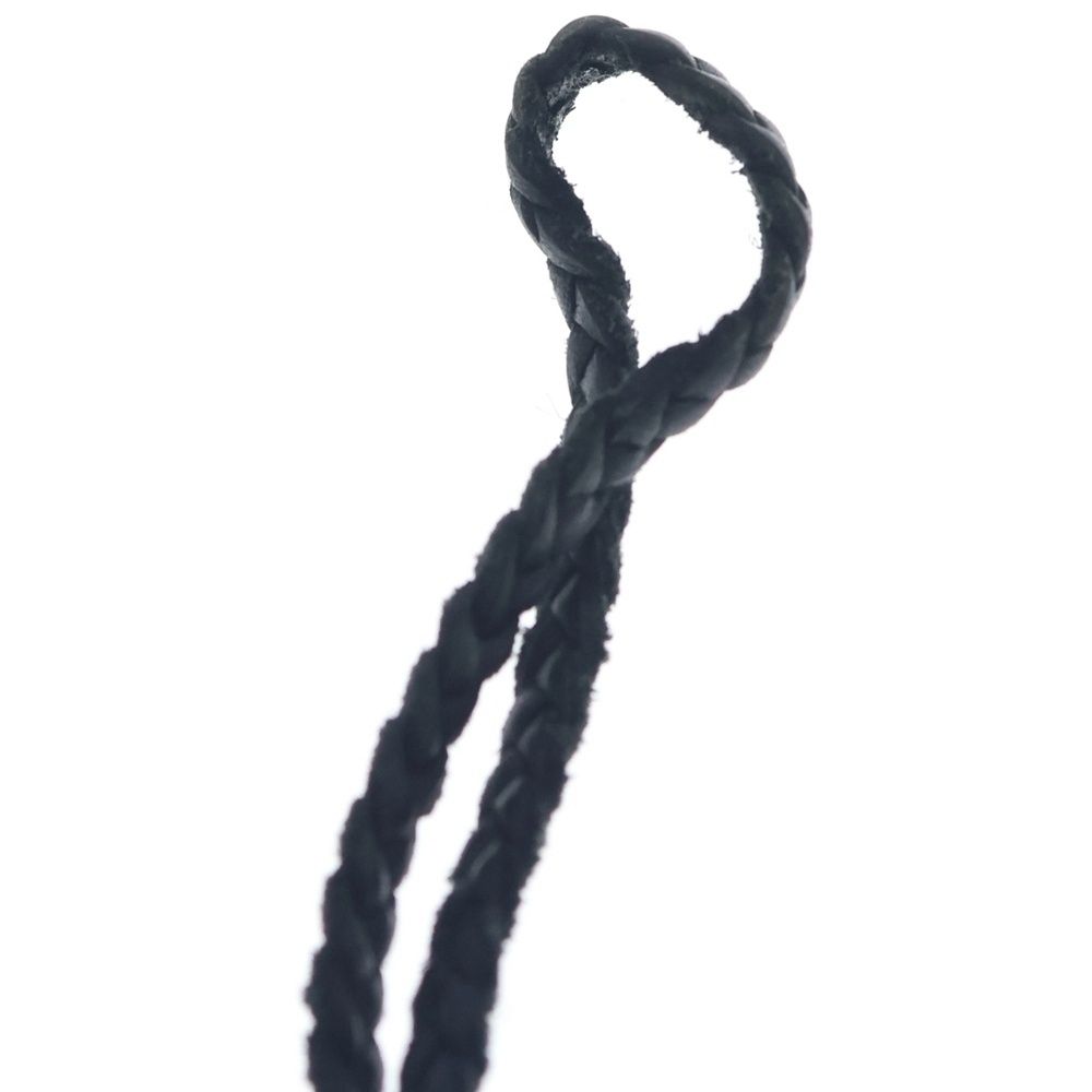 CHROME HEARTS (クロムハーツ) LEATHER BRAID SCROLL ネックレス