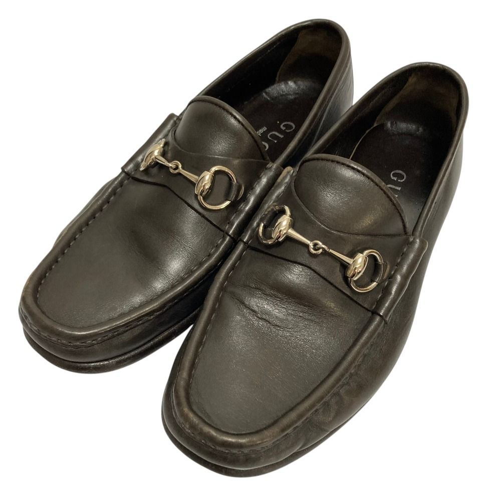 GUCCI グッチ ホースビット ローファー シューズ サイズ40 1/2E 約25.5 