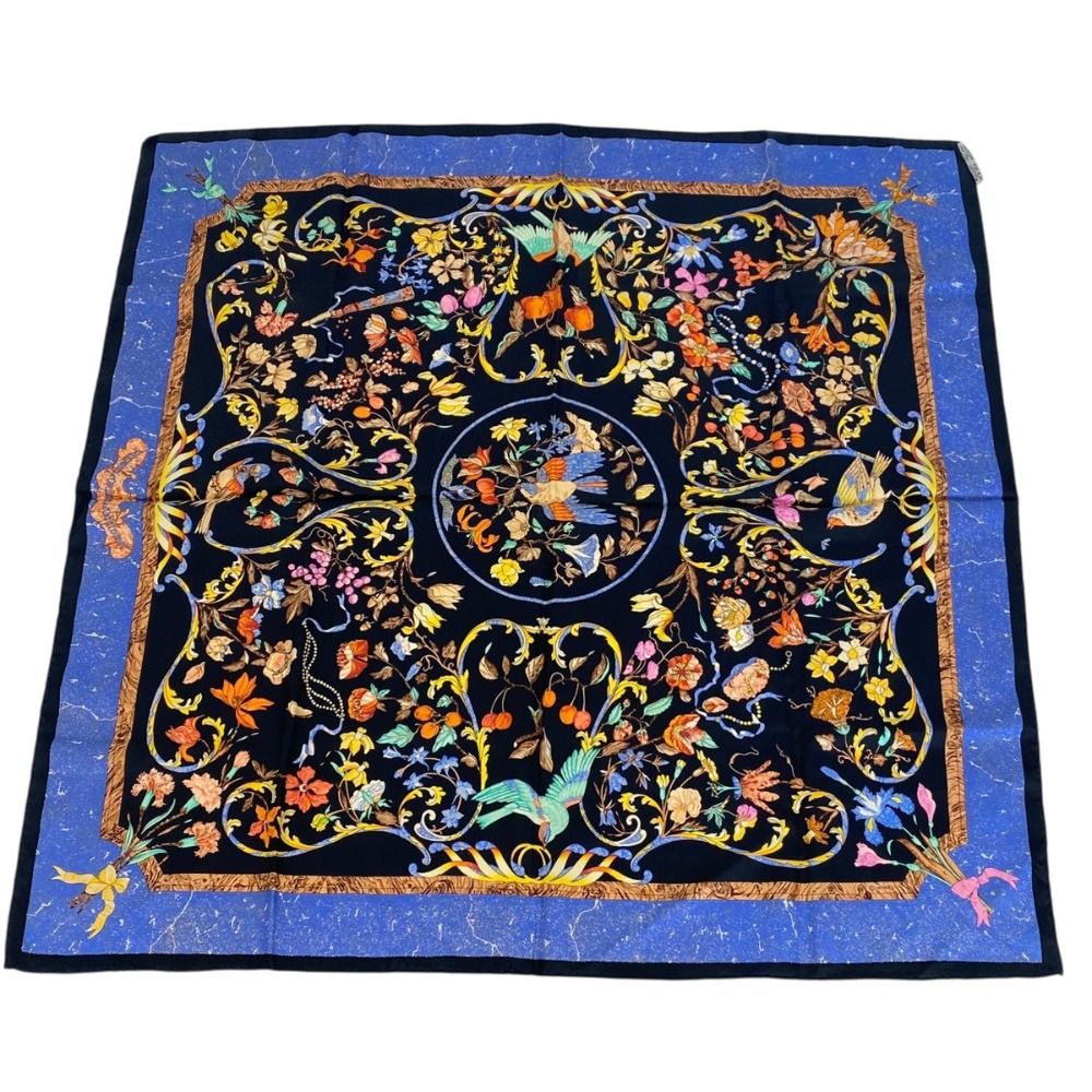 美品 HERMES エルメス カレ90 pierres d'orient et d'occident 東洋の
