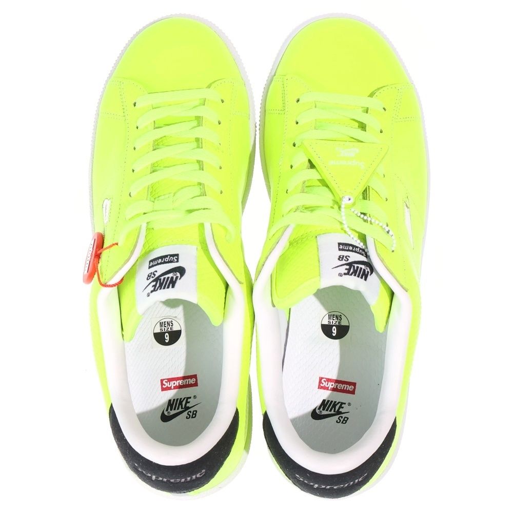 NIKE SB ナイキエスビー 【観賞用2012年製】13SS ×SUPREME TENNIS CLASSIC シュプリーム テニスクラシック ローカットスニーカーシューズ イエロー US9/27cm 556045-710 NIKE SB (ナイキエスビー) 【観賞用2012年製】13SS ×SUPREME TENNIS