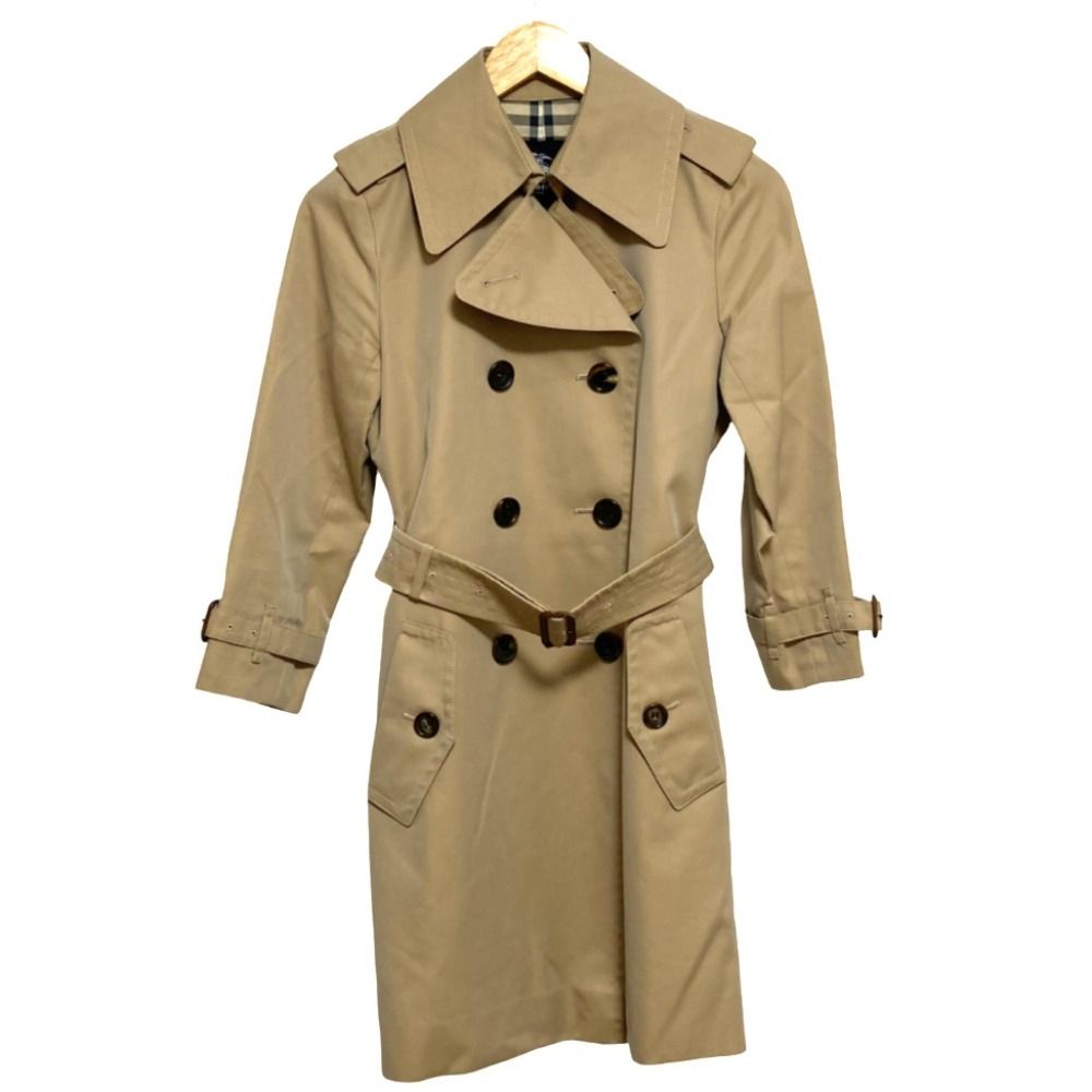 綺麗 ビンテージ バーバリー 裏地ノバチェックトレンチコート ベージュ Sサイズ 美品 BURBERRY バーバリー 裏地ノバチェック トレンチコート サイズ36