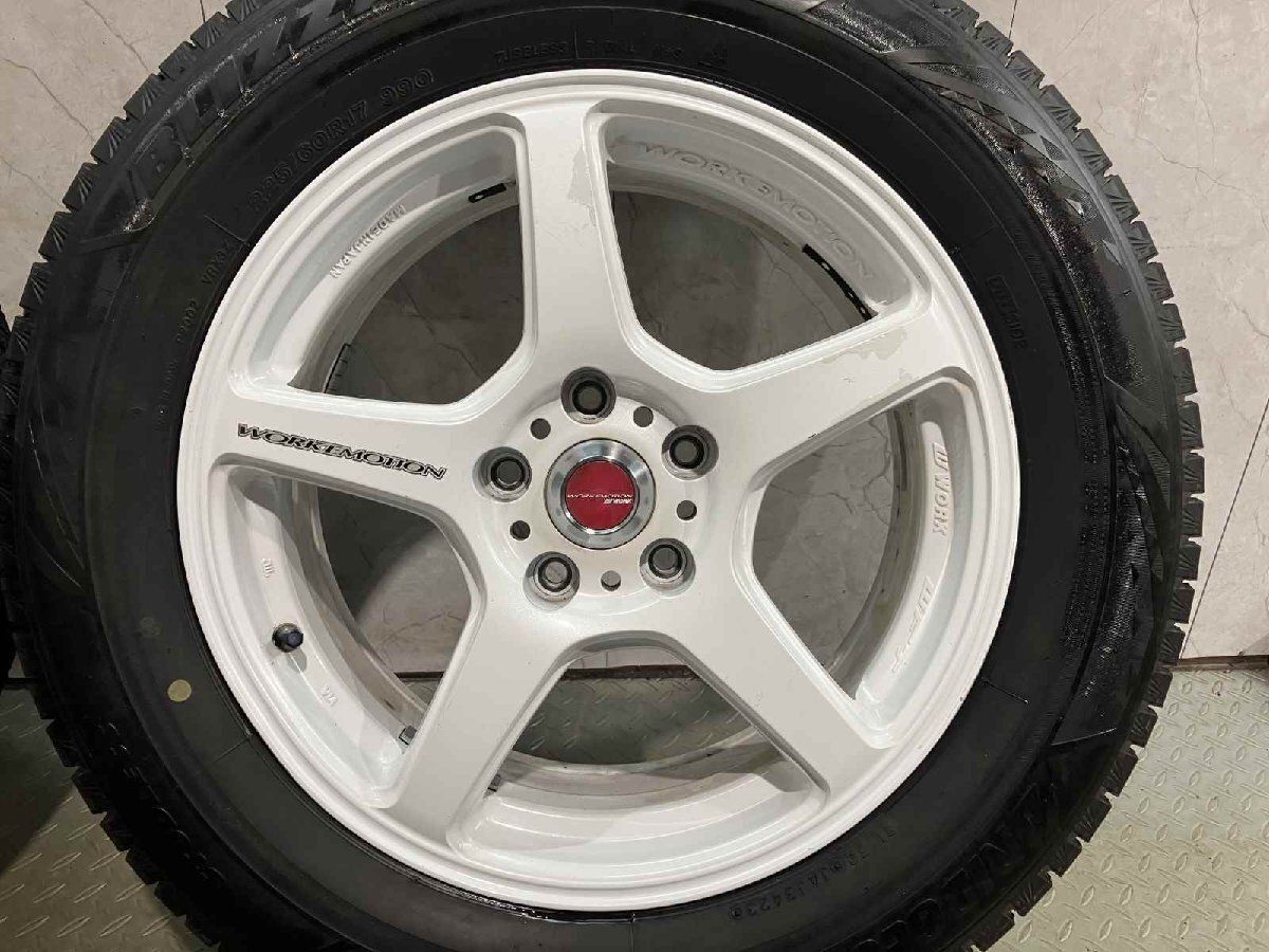 BS BLIZZAK VRX3 225/60R17】スタッドレス【WORK エモーション T5R 17 