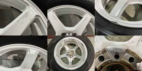 【BS BLIZZAK VRX3 225/60R17】スタッドレス【WORK エモーション T5R 17インチ 7J5HPCD100+48】ホワイト バリ溝 XV フォレスター等(MTN807) クレジットカード QRコード決済可能 BS BLIZZAK VRX3 225/60R17】スタッドレス【WORK エモーション T5R 17