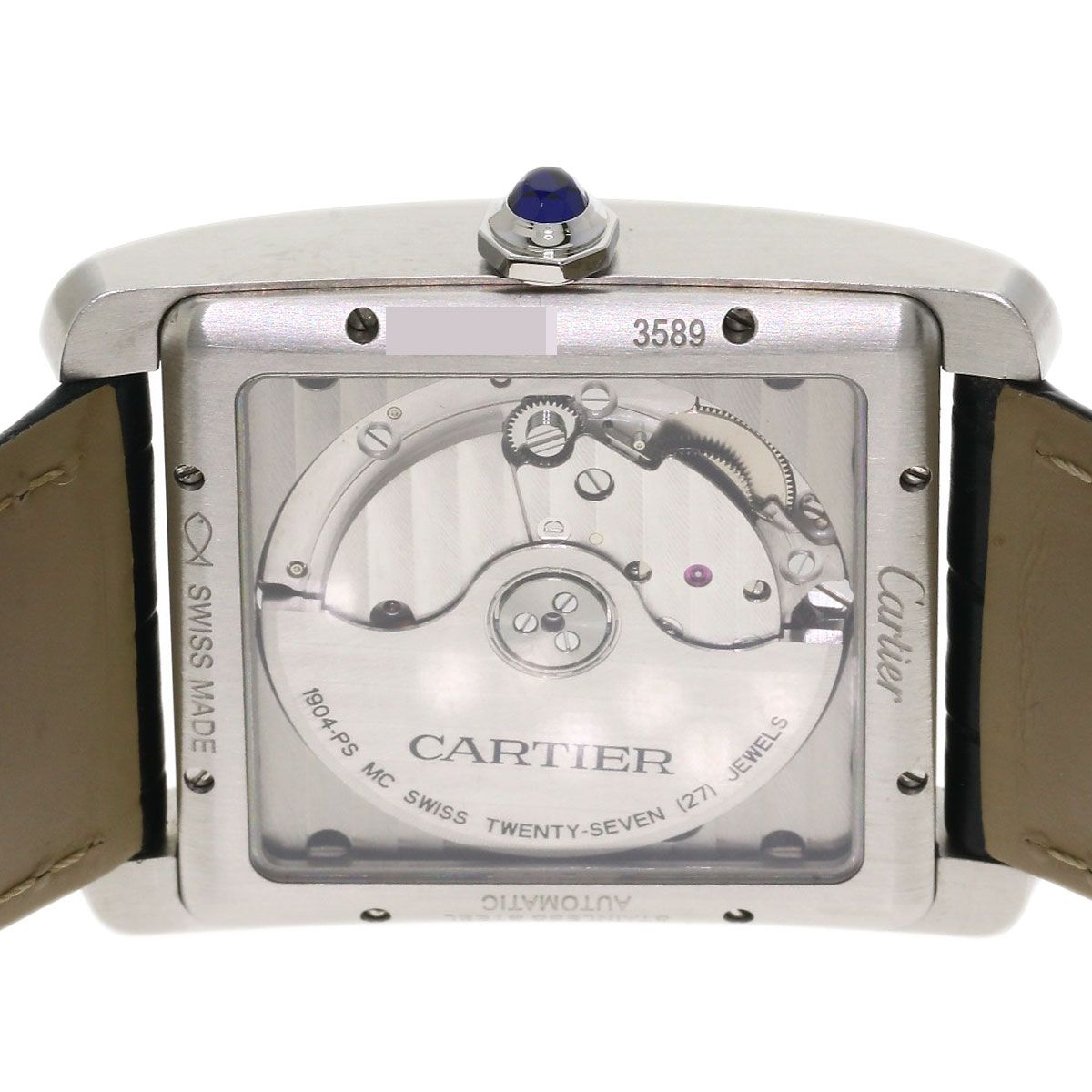 CARTIER カルティエ W5330003 タンクMC LM 腕時計 SS 革 メンズ [中古