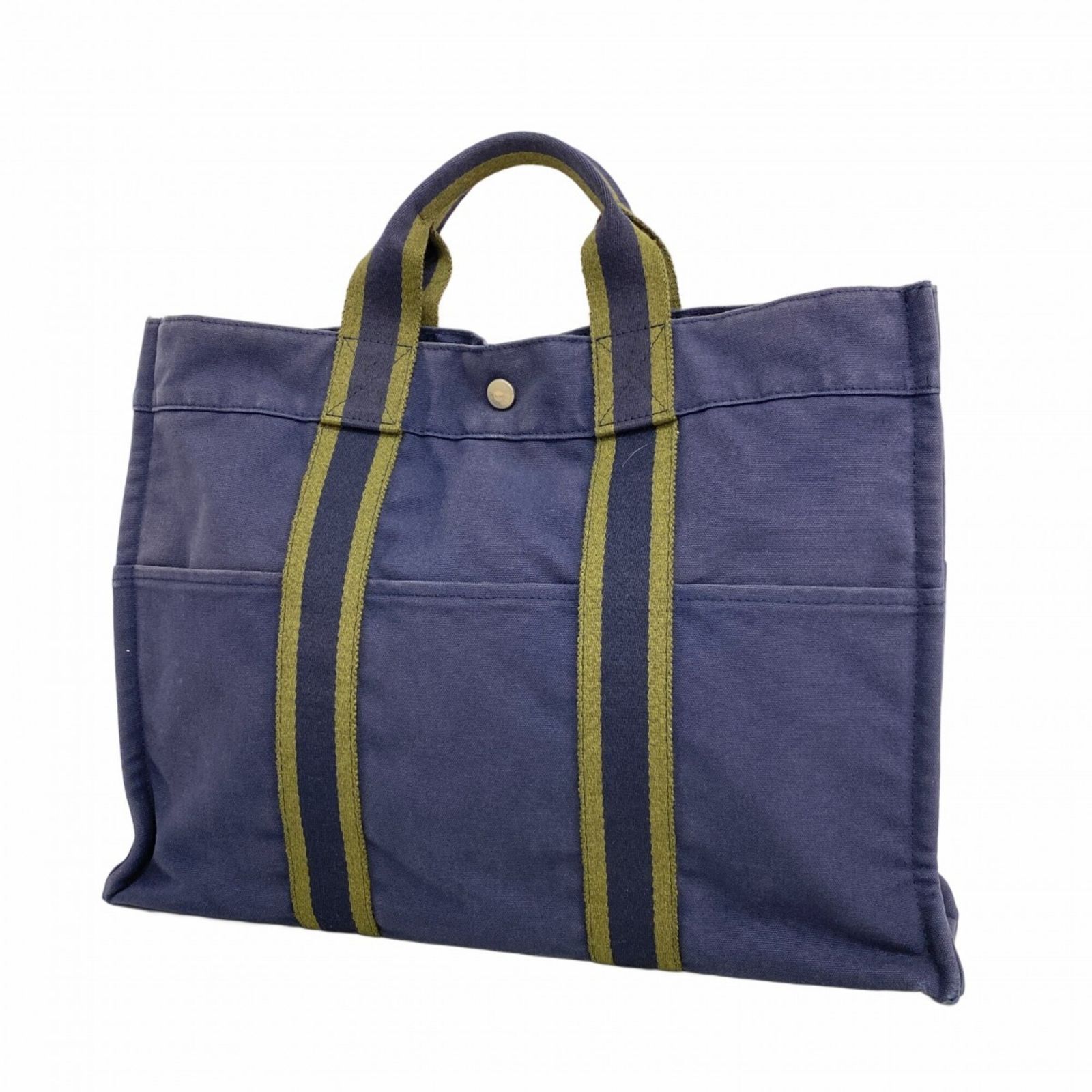 エルメス(Hermes) エルメス フールトゥMM トートバッグ モスグリーンx 