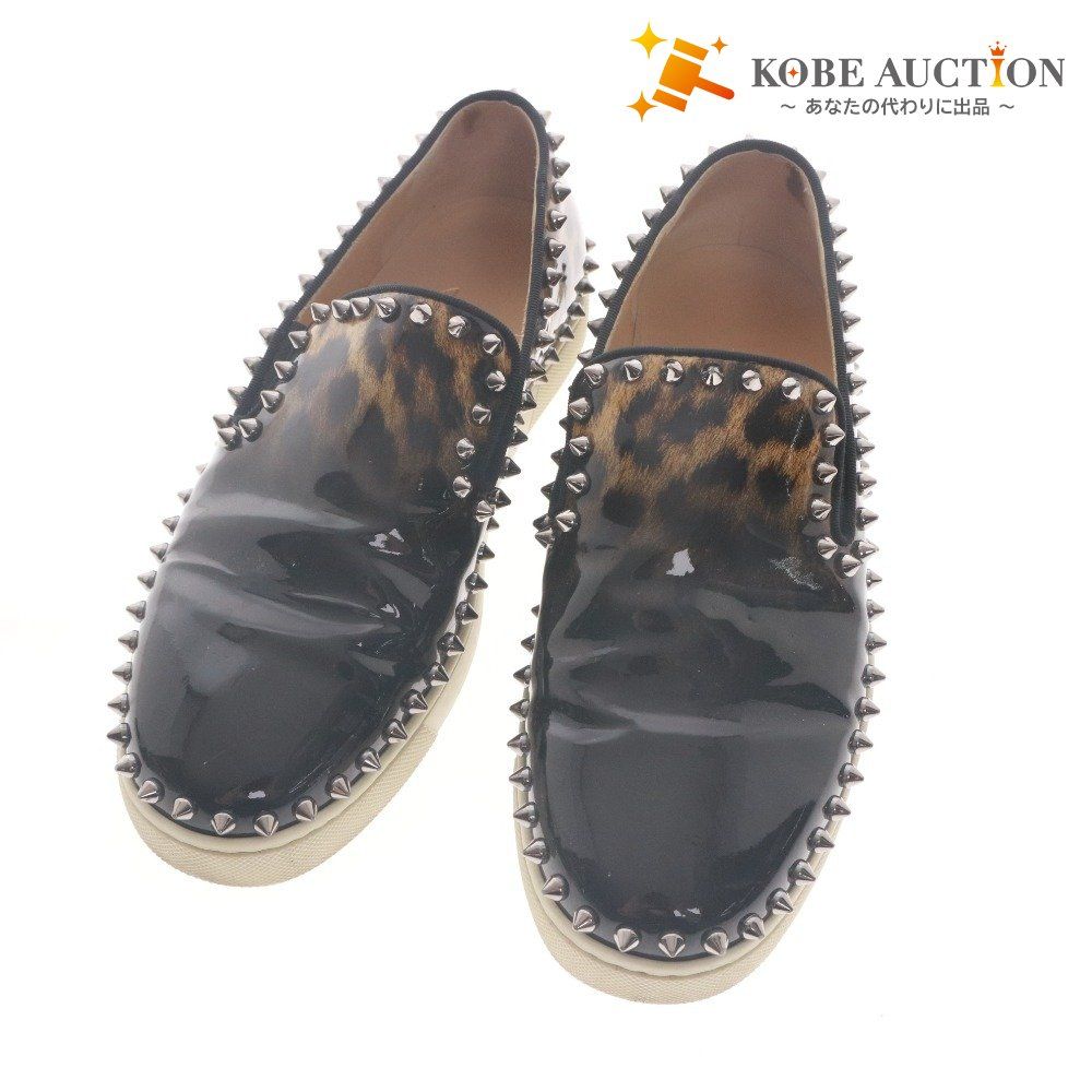 □ クリスチャンルブタン Christian Louboutin スリッポン スニーカー