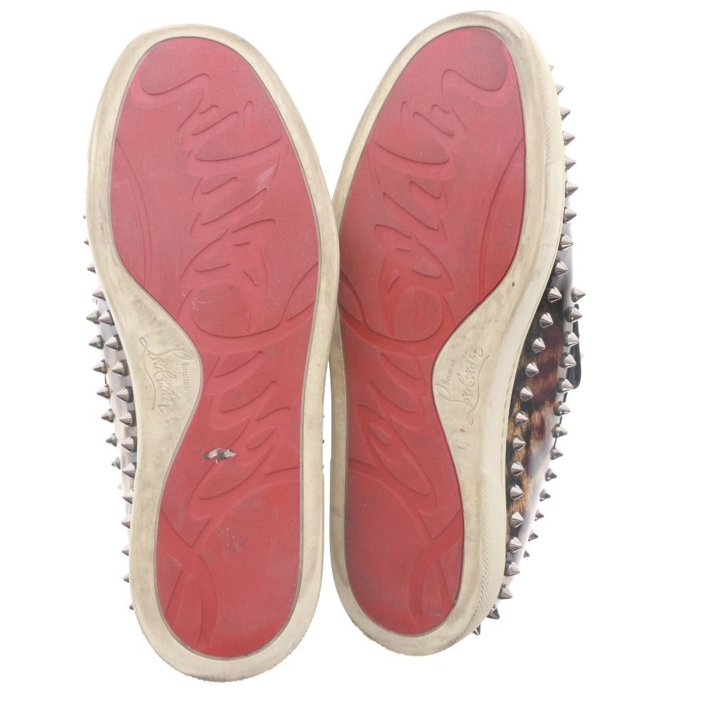 □ クリスチャンルブタン Christian Louboutin スリッポン スニーカー