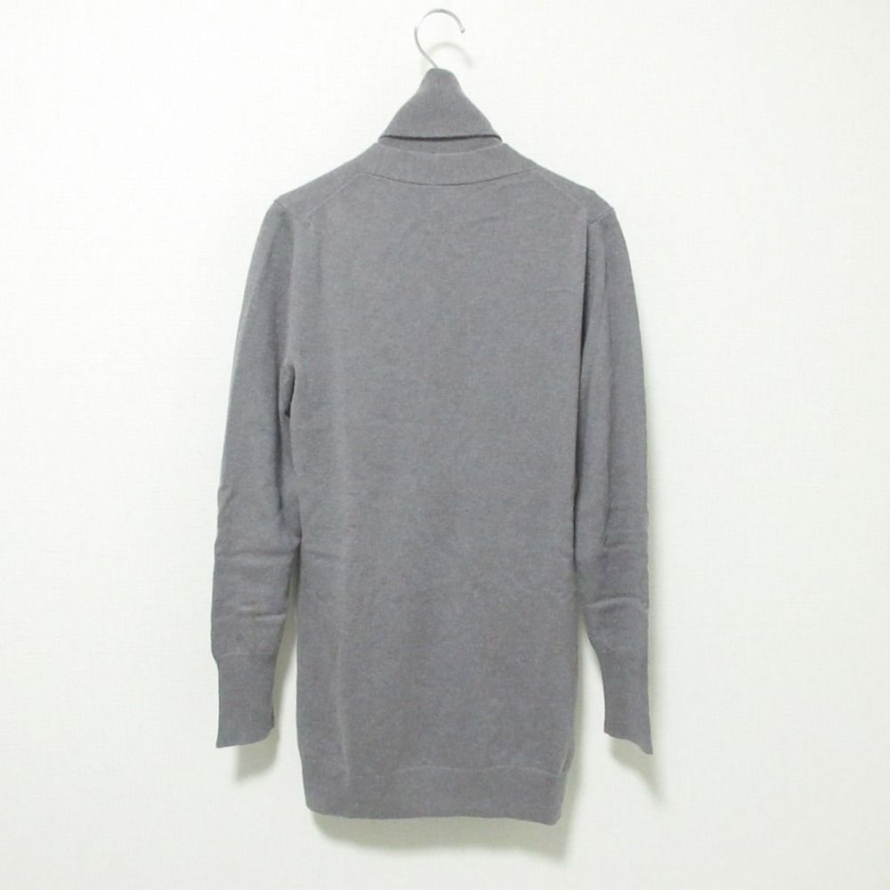 美品 Agnona アニオナ カシミア100％ カーディガン×ハイネック ノースリーブ ニット セーター アンサンブル セット 42 グレー レディース 古着 中古 USED 美品 Agnona アニオナ カシミア100％ カーディガン×ハイネック