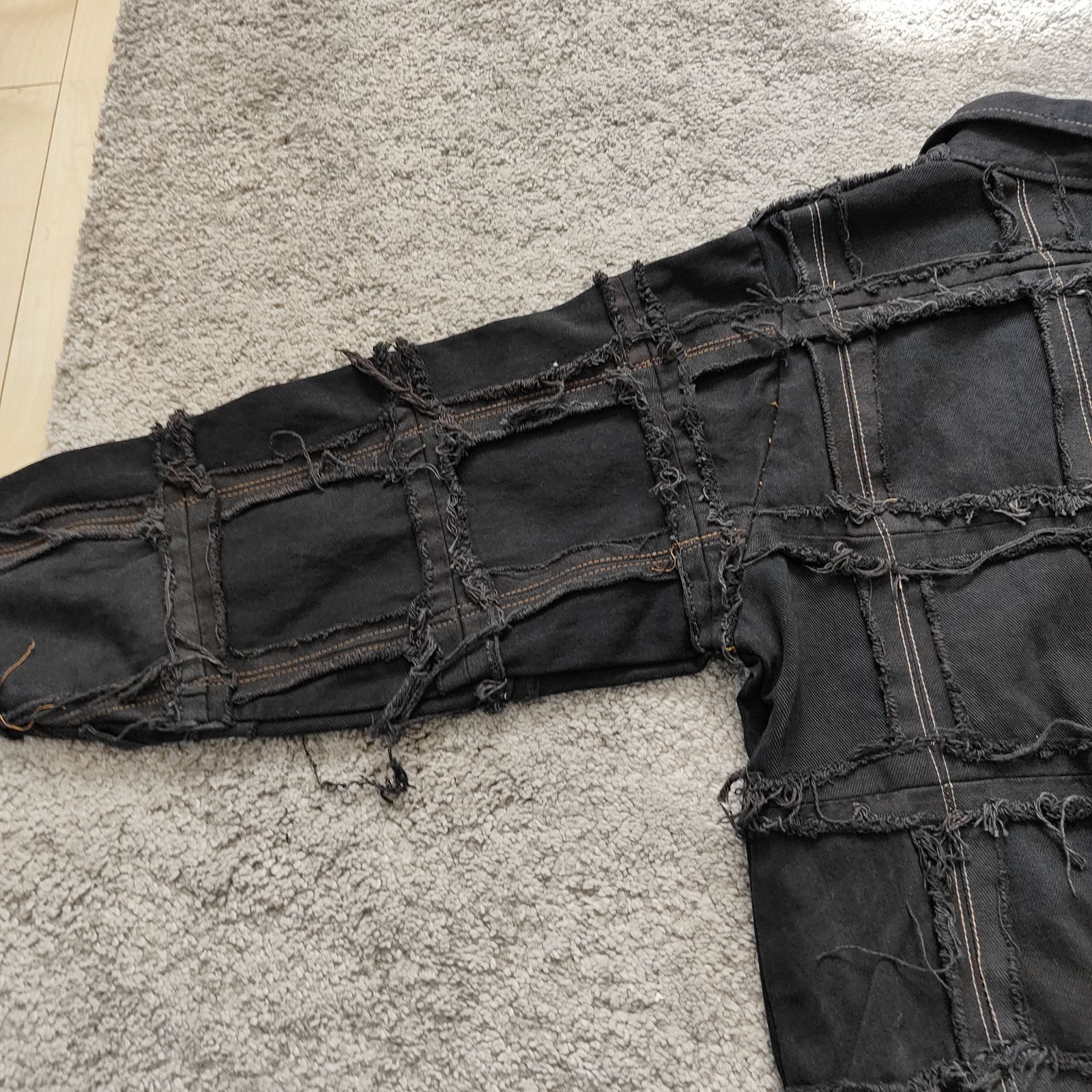 Remake リメイクデニムジャケット ハンドメイド ワンオフ 再構築 