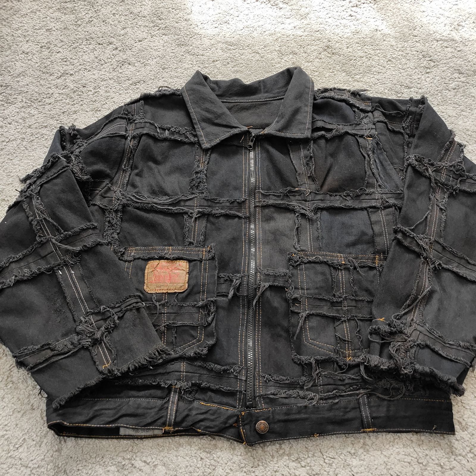 Remake リメイクデニムジャケット ハンドメイド ワンオフ 再構築 