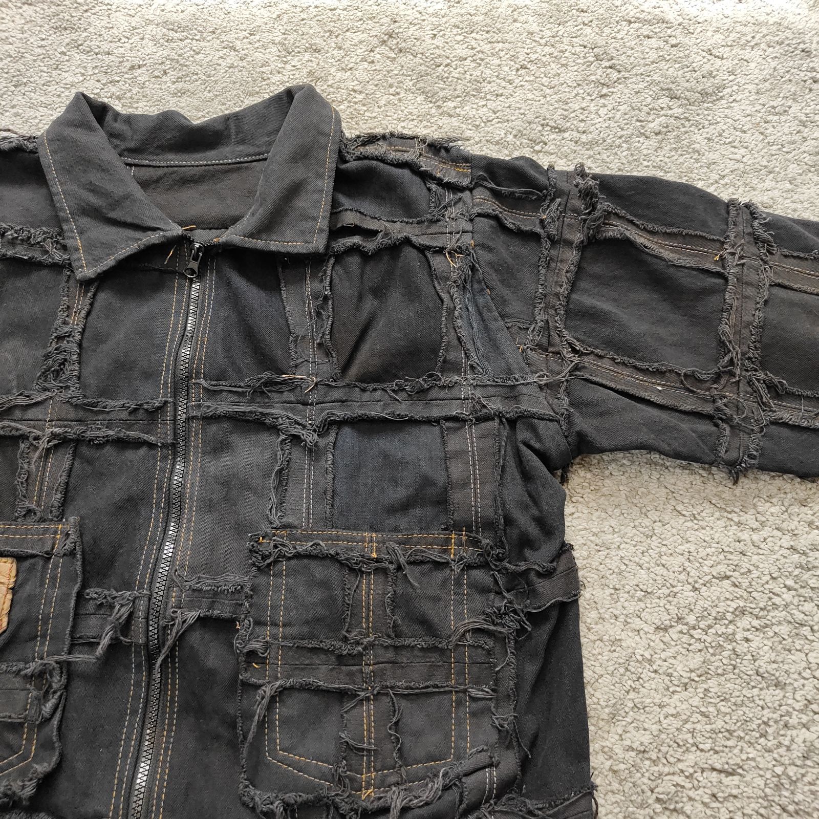 Remake リメイクデニムジャケット ハンドメイド ワンオフ 再構築 