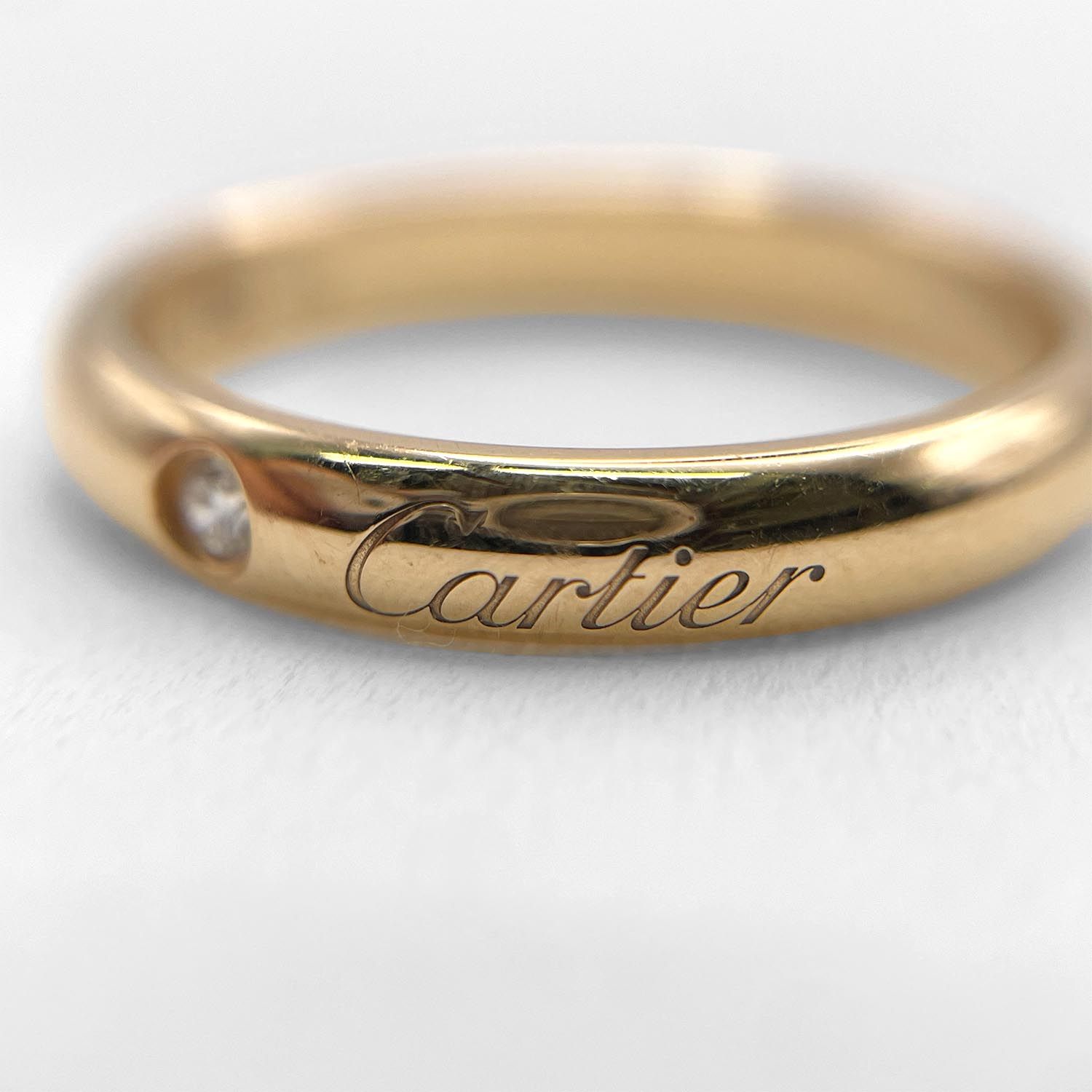 Cartier カルティエ C ドゥ ウェディング バンド リング 3mm 指輪 #50 